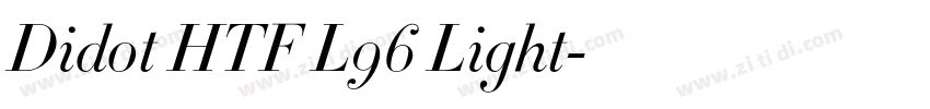 Didot HTF L96 Light字体转换